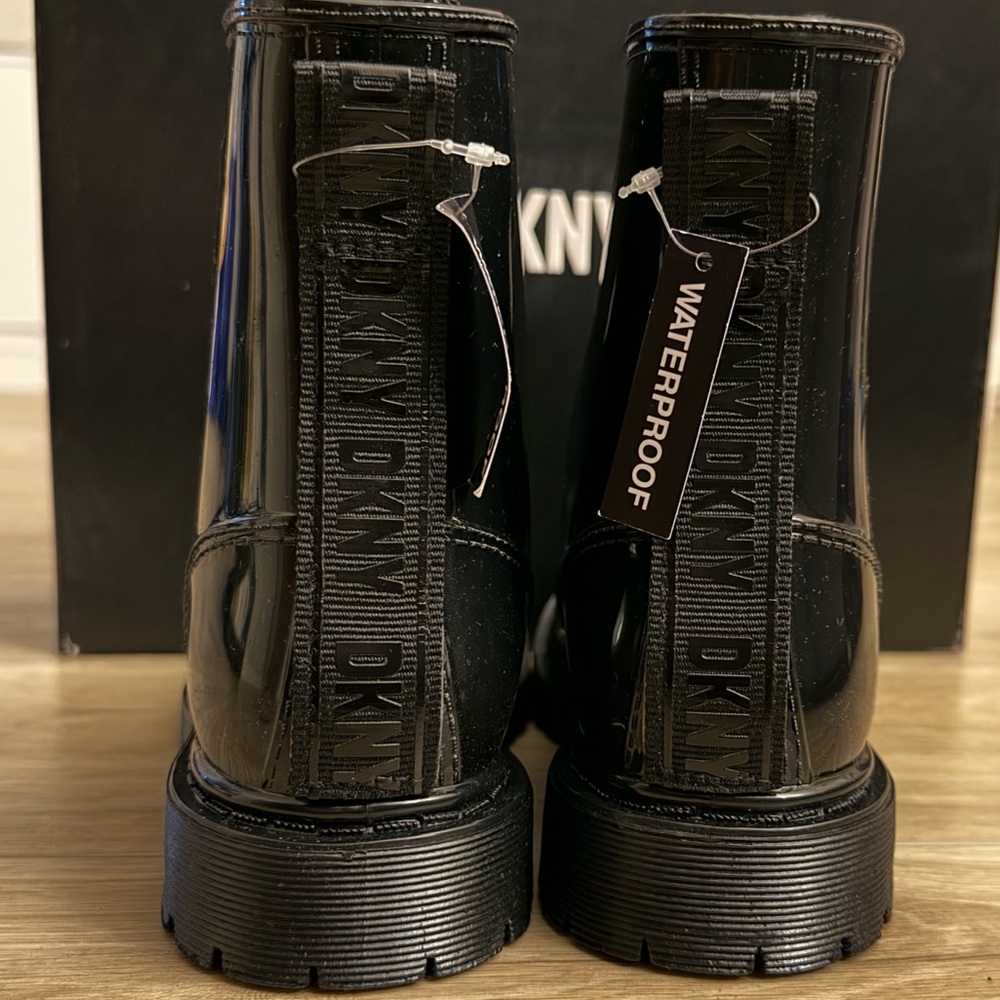 DKNY Tilly Combat Rain Boots - Picture 5 of 8